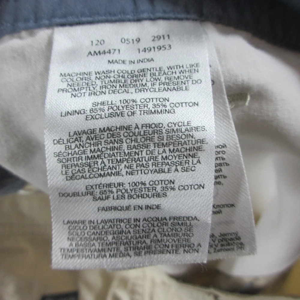 Columbia Shorts Mens 36 Beige Chino 10 Inseam Lined Cotton Pockets Casual Summer